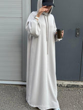 Solid color Full Length Hoodie with Pockets